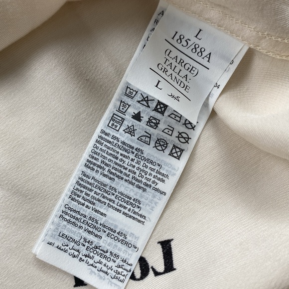 All Saints Conscious Collection Lo-Fi/Hi-Fi Relaxed Fit Camp/Resort Shirt (Ecru) - Picture 15 of 16